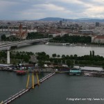 Wien - Blick von der Uno City über Donau / Neue Donau